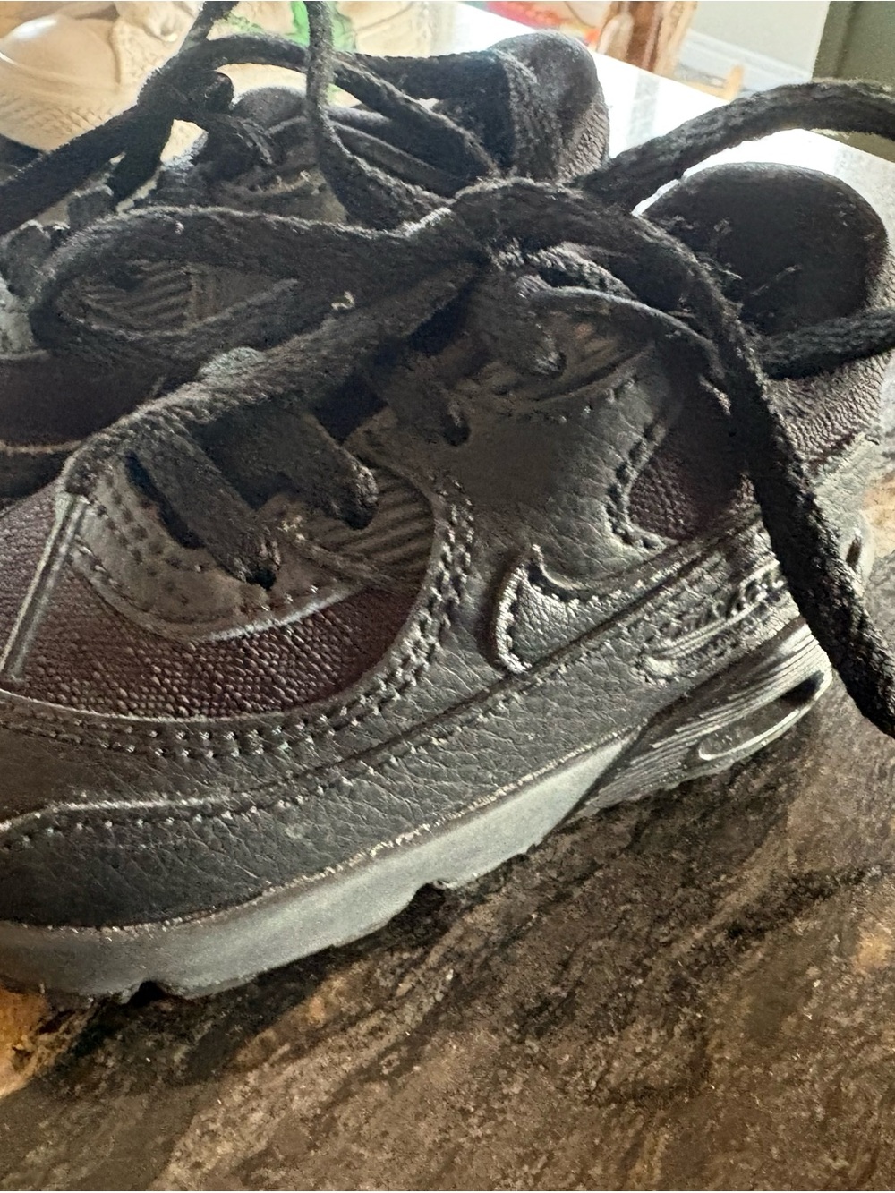 Nike Kids Black Lace-Up Athletic Sneakers